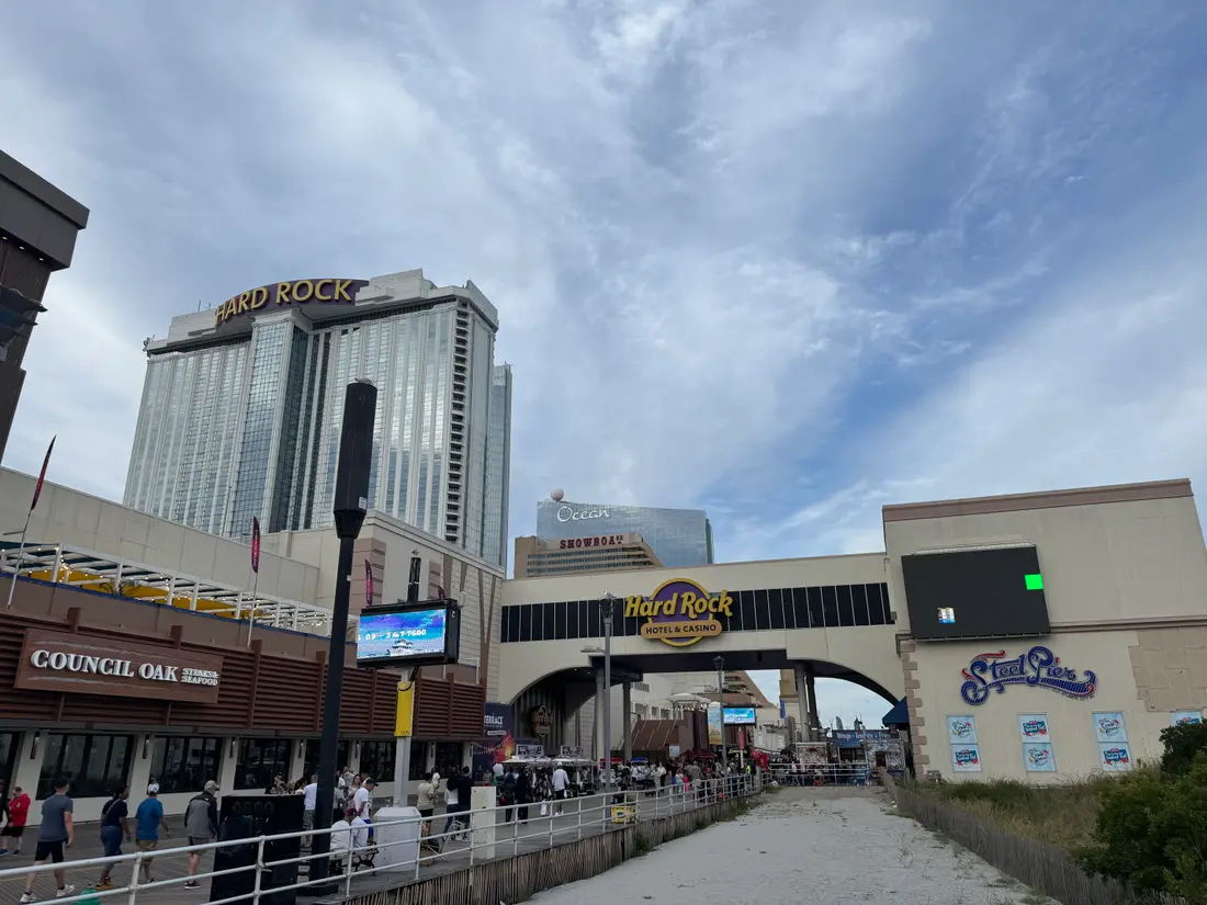 Hard Rock Atlantic City on the Boardwalk, photographed in 2025