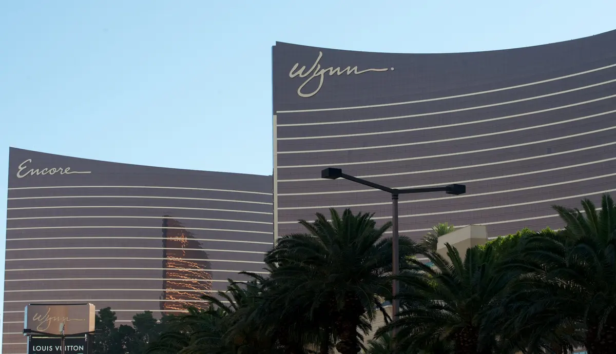 Wynn and Encore hotel towers in a 2011 photograph