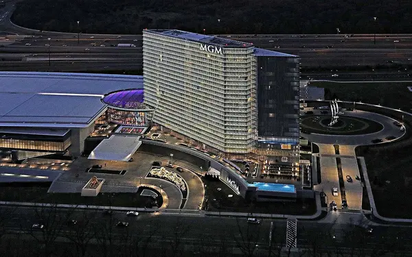 Aerial view of MGM National Harbor in 2016