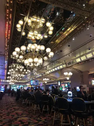 Casino floor at Four Queens in 2019