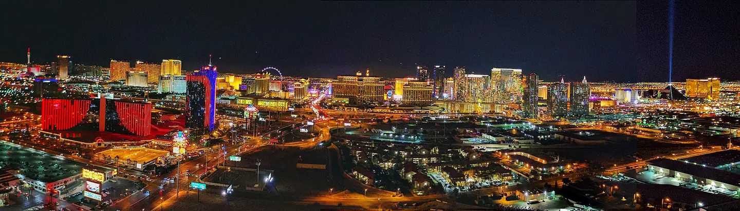 The Las Vegas Strip at night